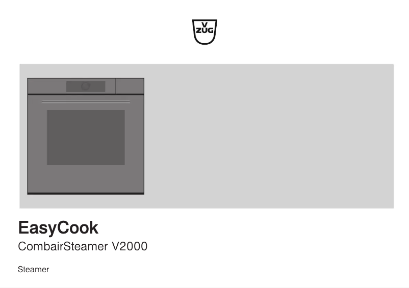Page 1 de la notice Guide d'installation V-Zug CombairSteamer V2000 60