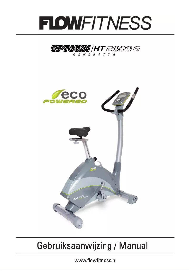 Page 1 de la notice Manuel utilisateur Flow Fitness Up Town HT2000G
