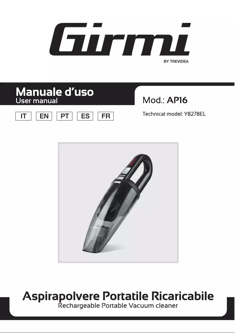 Image de la première page du manuel de l'appareil AP16