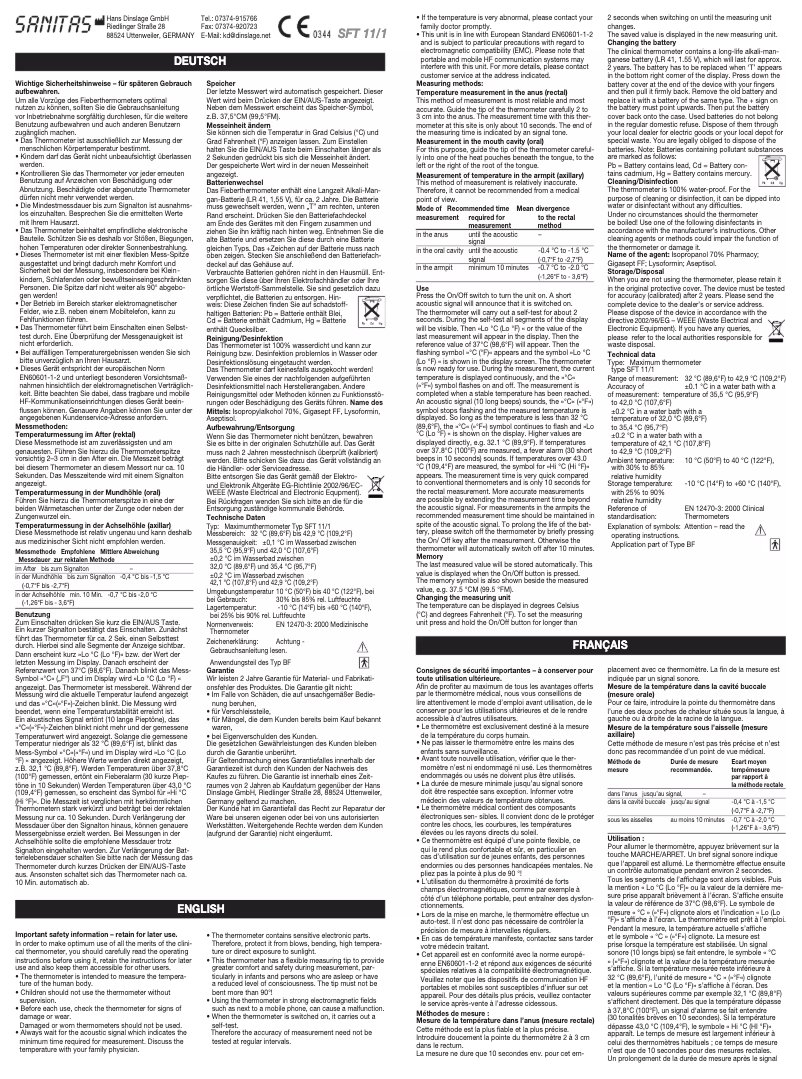 Página 1 del manual Manual de usuario Topcom SFT 11