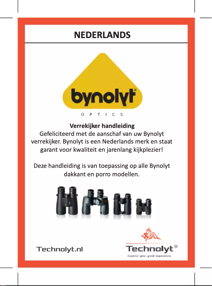 Página 1 del manual Manual de usuario Bynolyt Searanger II 7x50