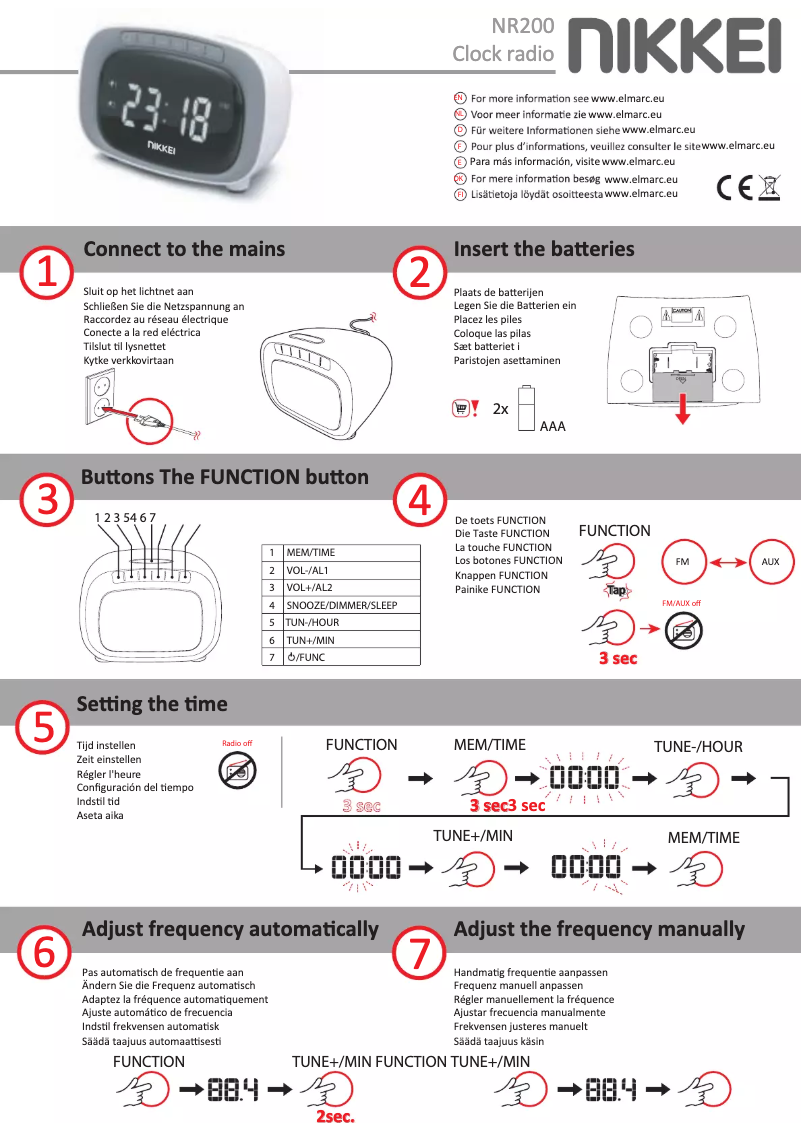 First page image of the manual for NR200WE