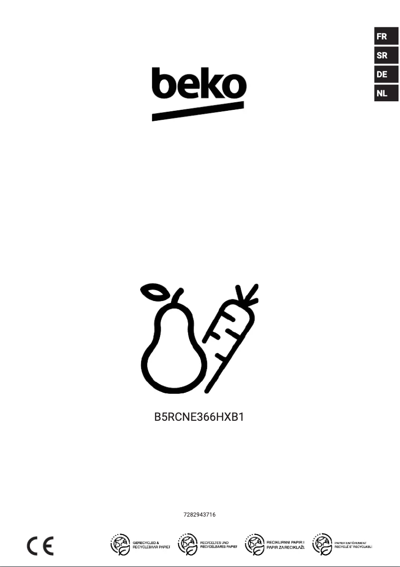 Page 1 de la notice Manuel utilisateur Beko B5RCNE366HXB1