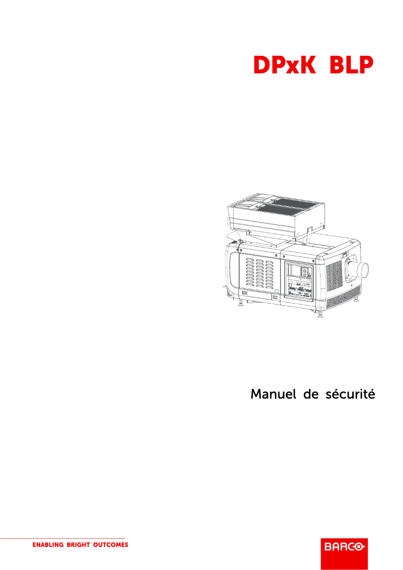 Page n°1 - Instructions de sécurité Barco DP4K-18BLPHC