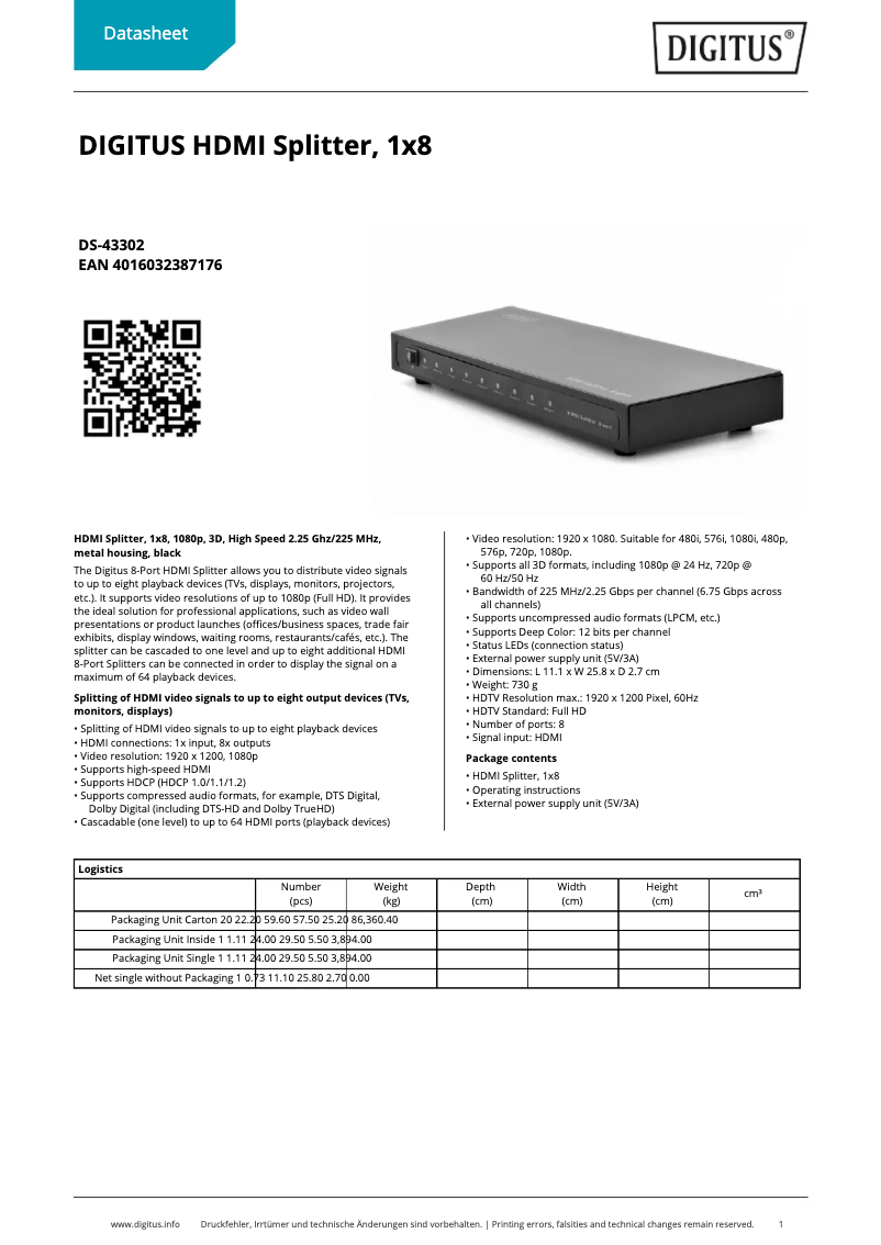 Image de la première page du manuel de l'appareil DS-43302