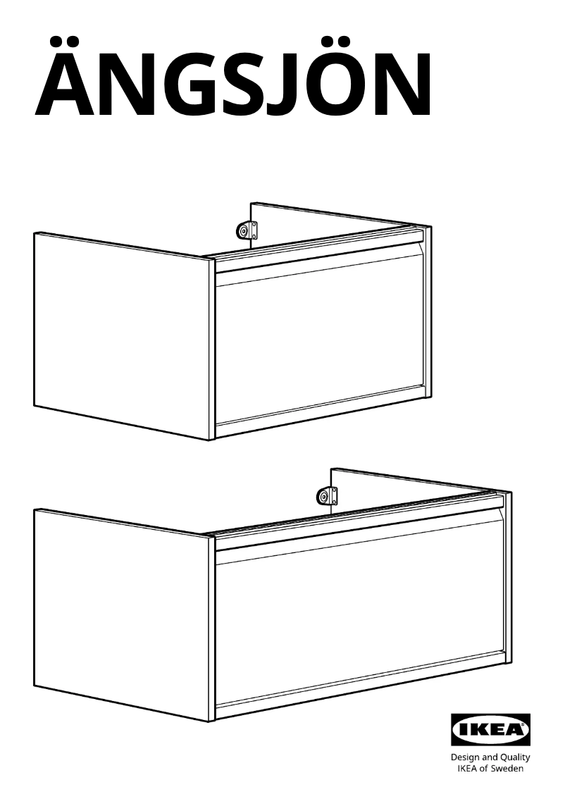 Imagen de la primera página del manual del dispositivo ÄNGSJÖN 805.353.76