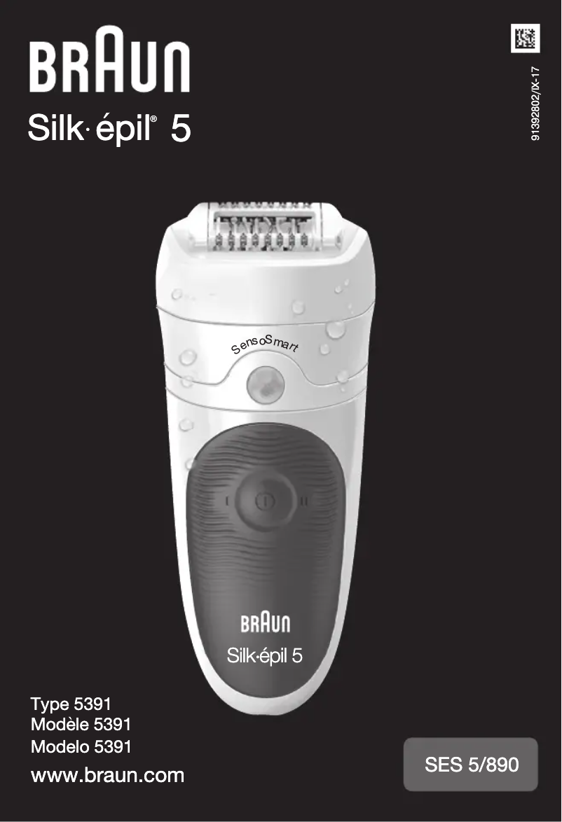 Page n°1 - Manuel utilisateur Braun Silk-epil 5318