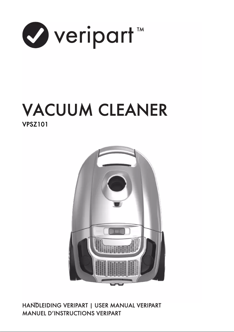 Page 1 de la notice Manuel utilisateur Veripart VPSZ101