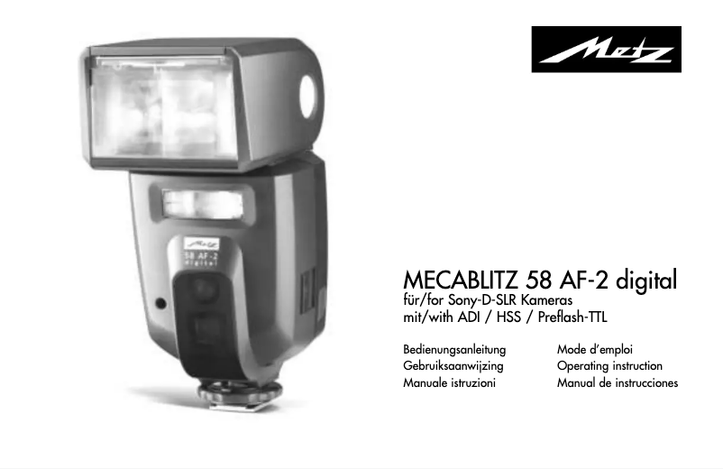 Página 1 del manual Manual de usuario Metz Mecablitz 58 AF-2
