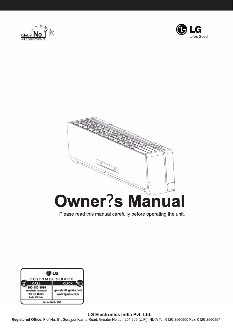 Page n°1 - Manuel utilisateur LG LSN5SR3A