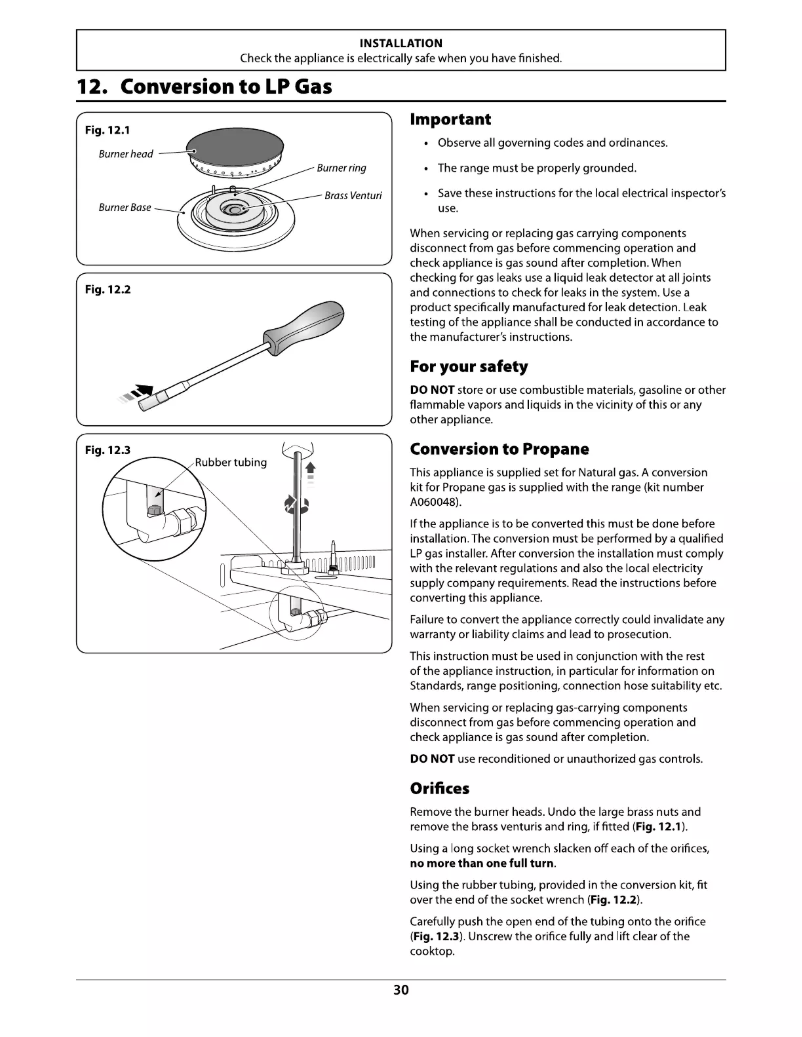 Page n°1 - Guide d'installation La Cornue Cornufé 90
