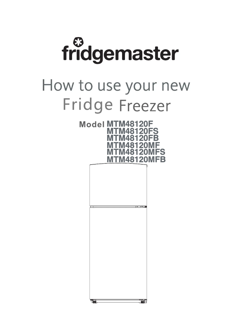 Page 1 de la notice Manuel utilisateur Fridgemaster MTM48120MFS