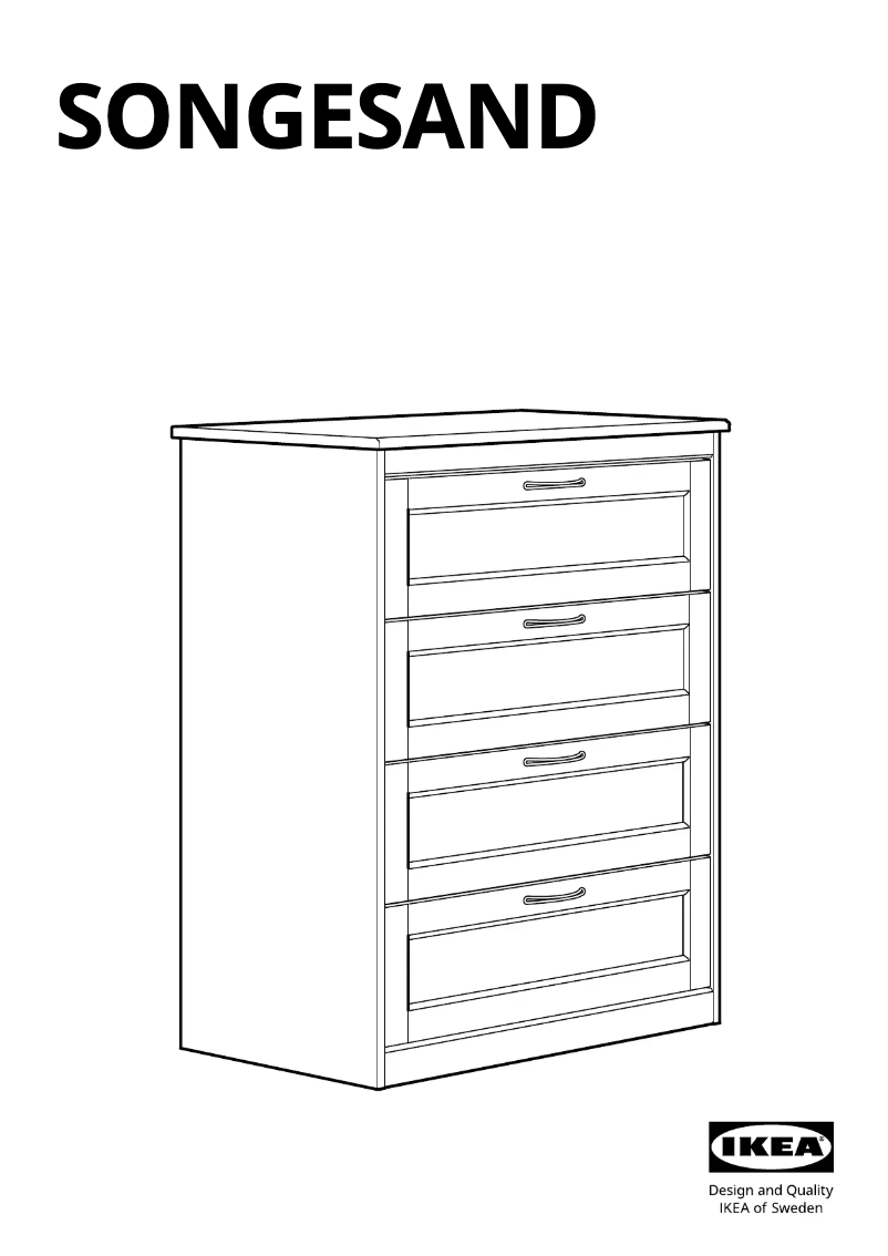 Página 1 del manual Manual de usuario Ikea SONGESAND 803.667.88