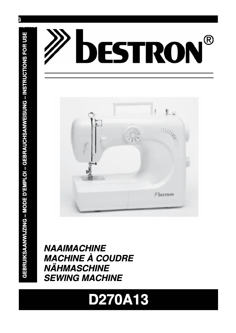 Page n°1 - Manuel utilisateur Bestron D270A13