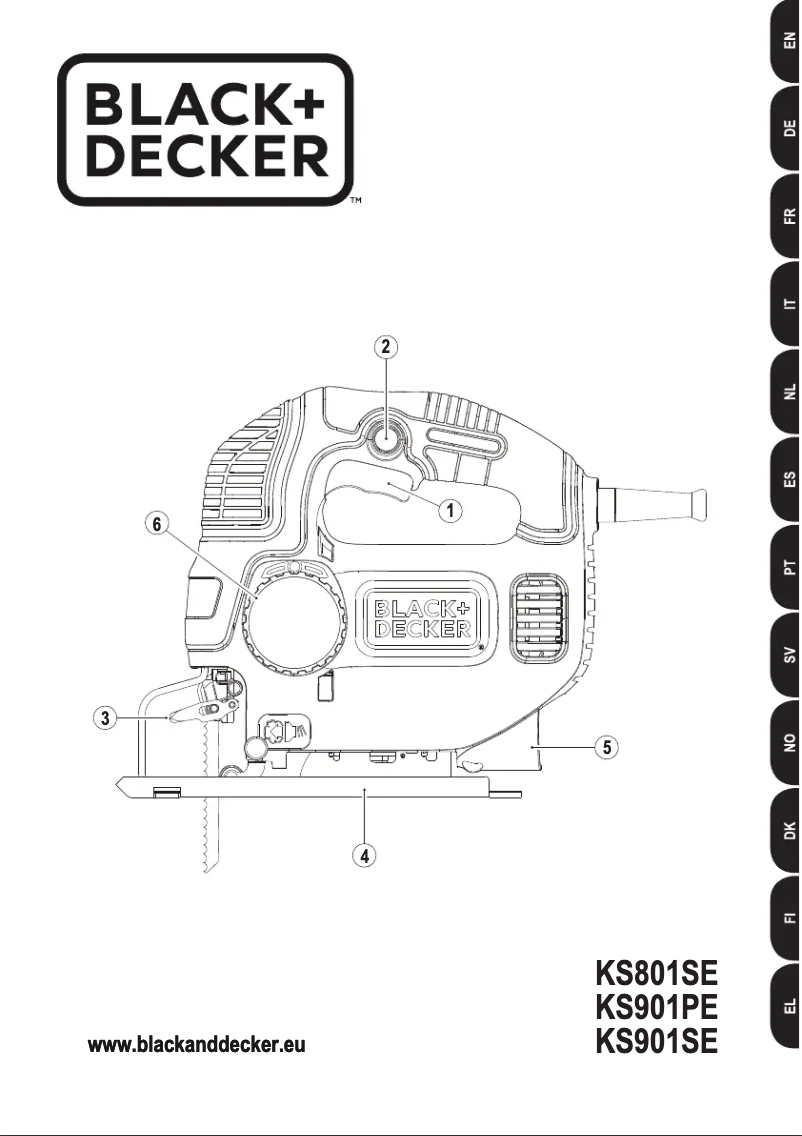 Page n°1 - Manuel utilisateur Black & Decker KS901SE