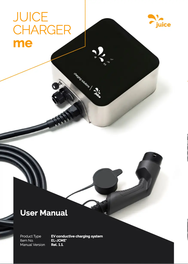 Página 1 del manual Manual de usuario Juice Technology Charger me