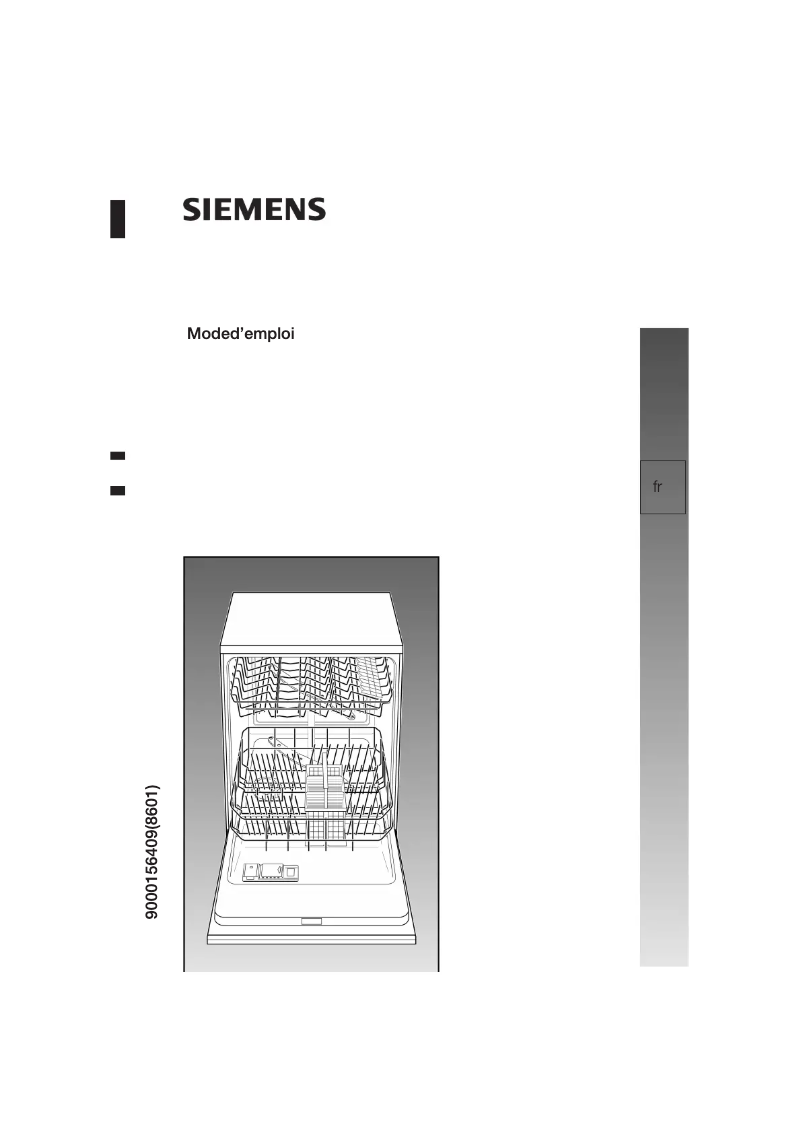 Page n°1 - Manuel utilisateur Siemens SE54M562EU