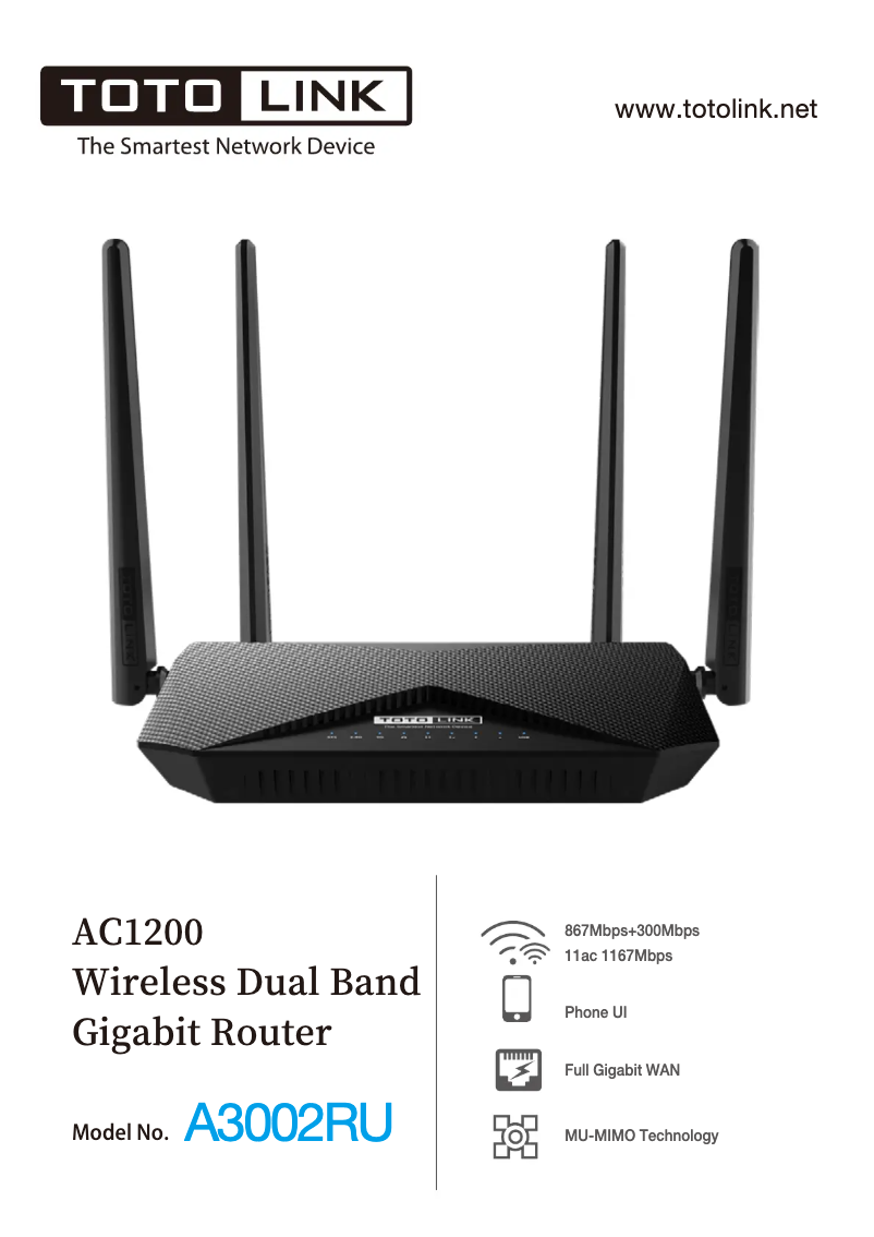 Image de la première page du manuel de l'appareil A3002RU V2
