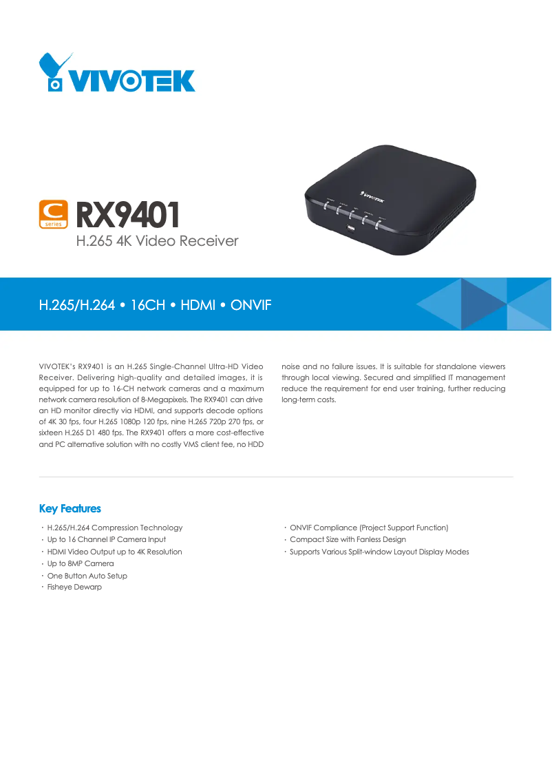 Image de la première page du manuel de l'appareil RX9502