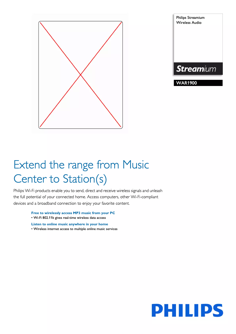 Page n°1 - Brochure Philips WAR1900