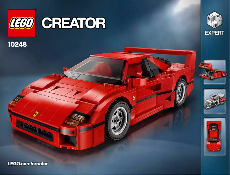 Imagen de la primera página del manual del dispositivo Ferrari F40
