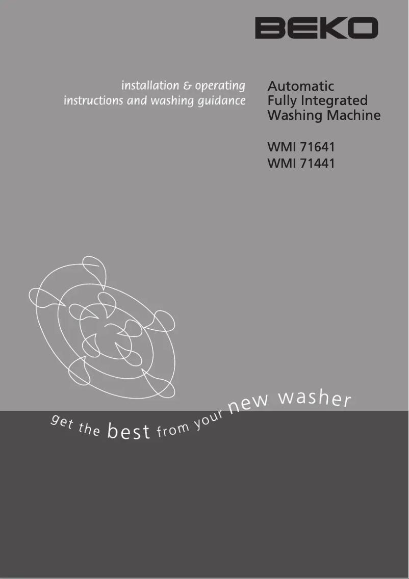 Image de la première page du manuel de l'appareil WMI 71641
