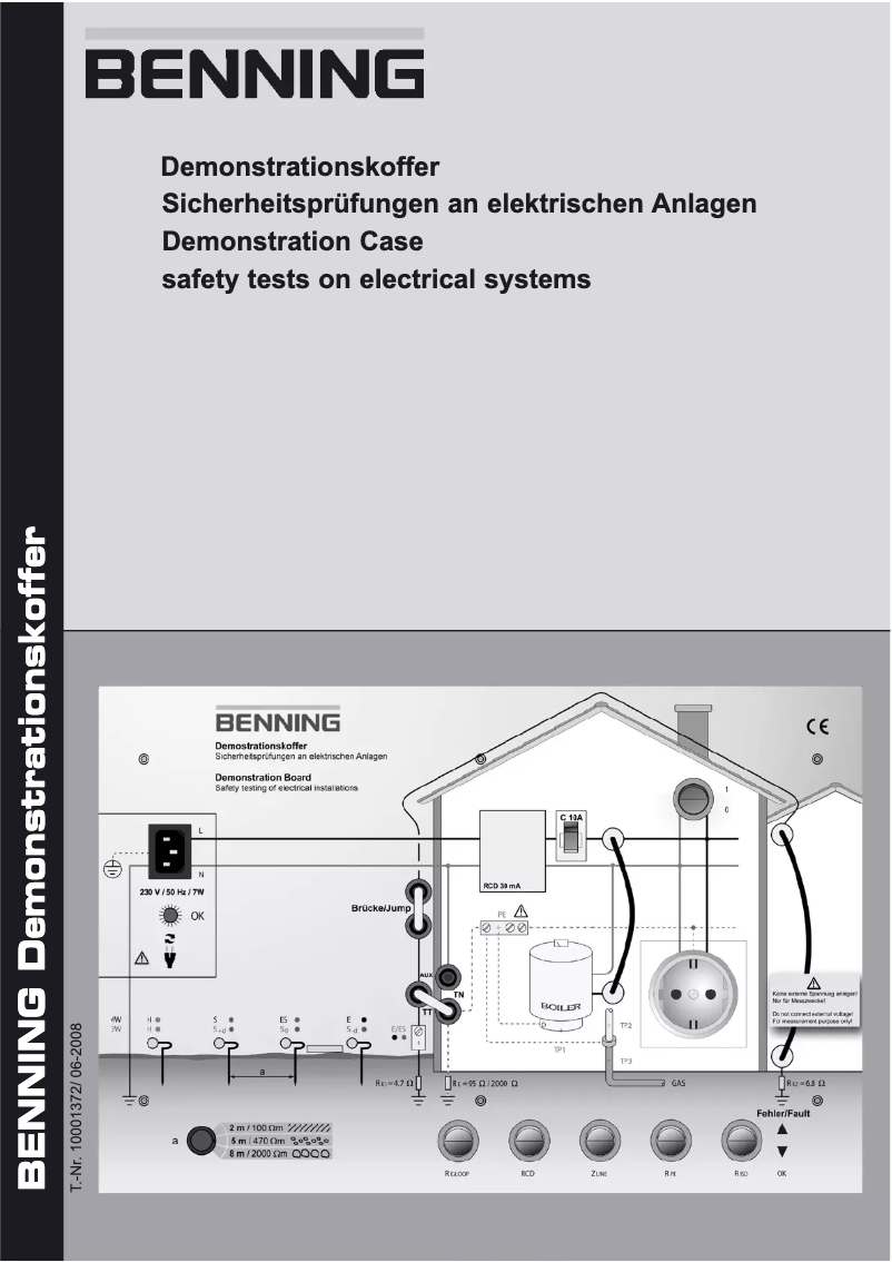 Page 1 de la notice Manuel utilisateur BENNING DB 2