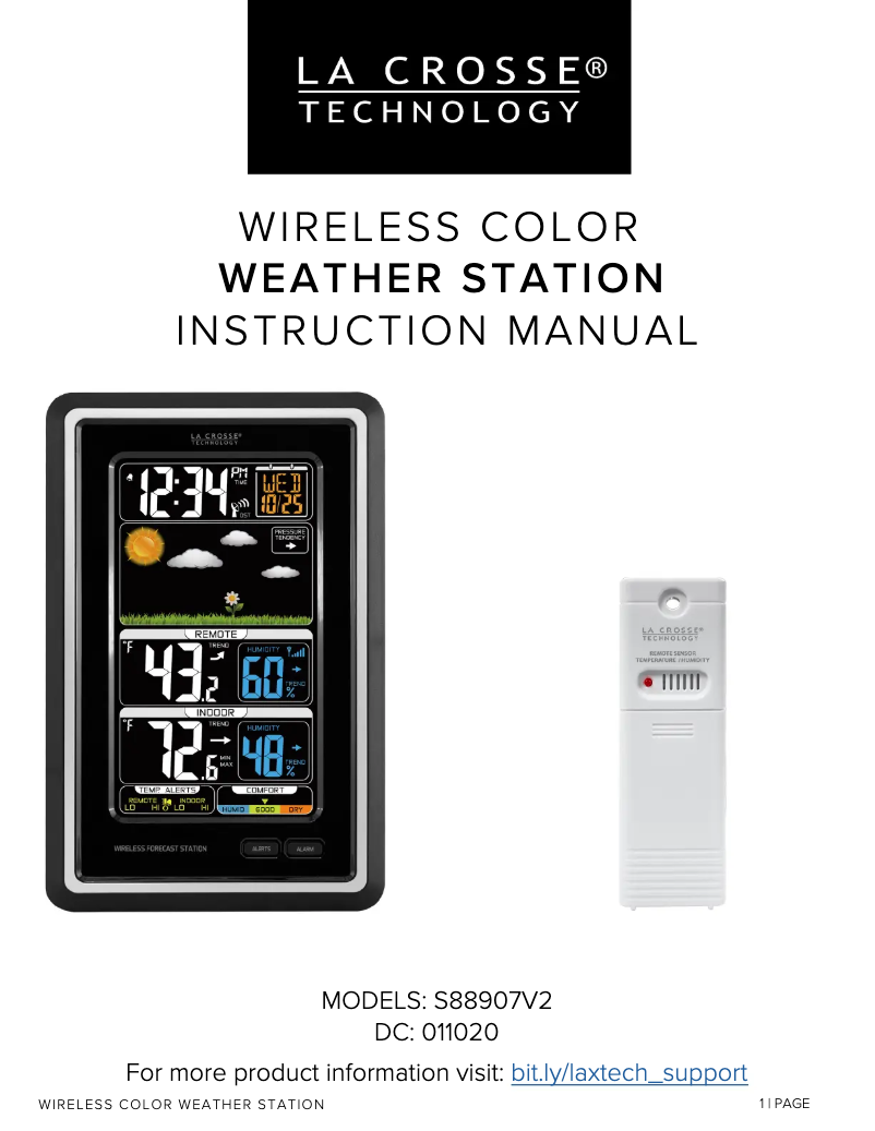 Image de la première page du manuel de l'appareil S88907V2