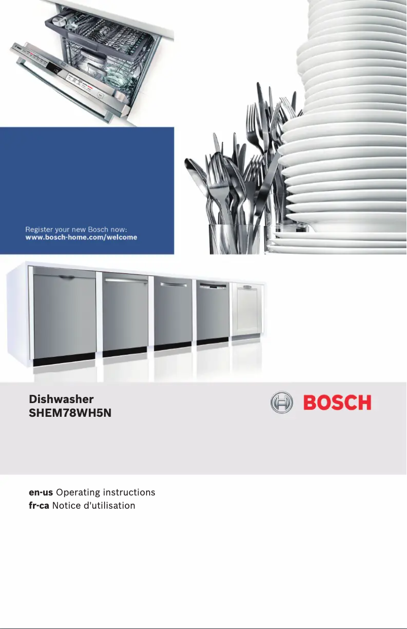 Page 1 de la notice Manuel utilisateur Bosch SHEM78WH5N