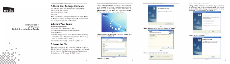 Page 1 de la notice Manuel utilisateur Netis WF-2109