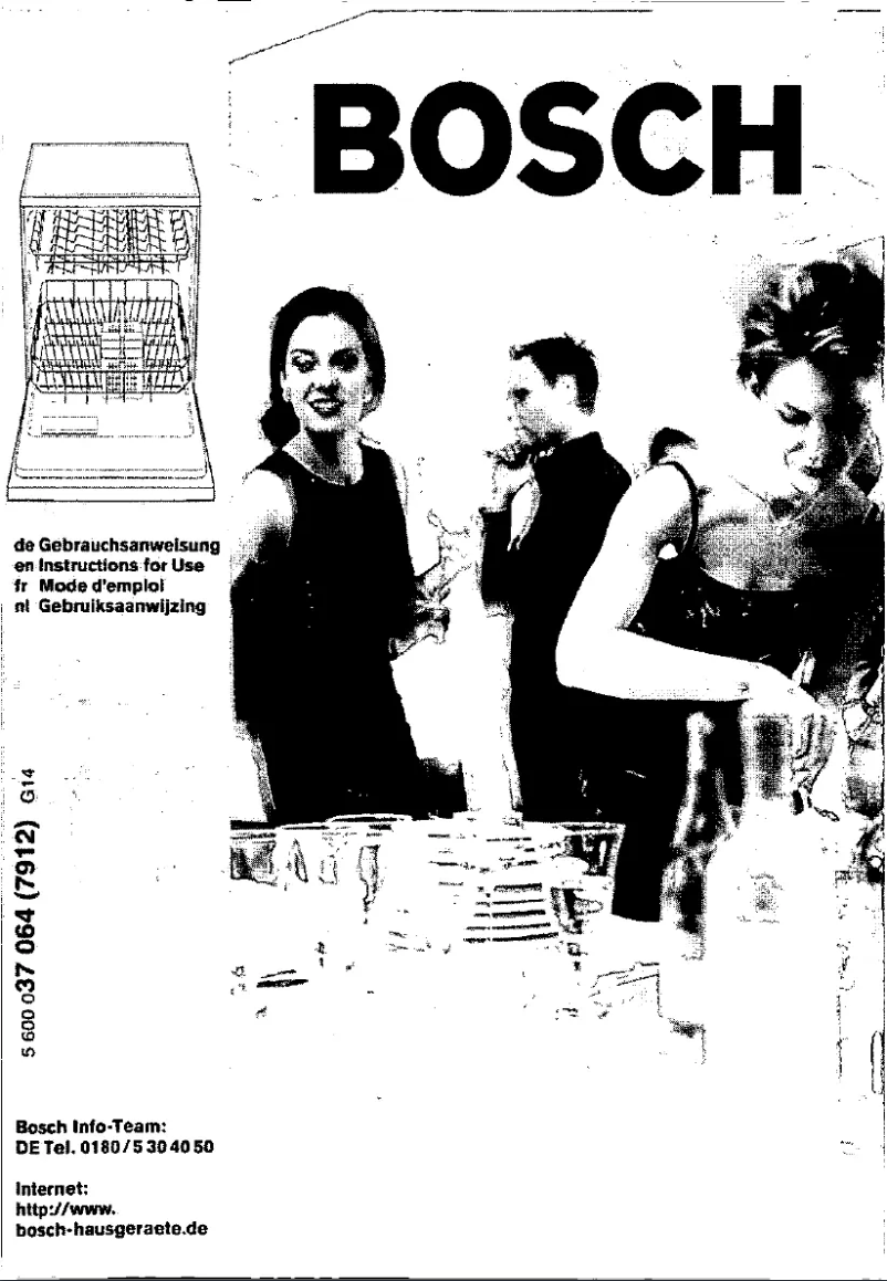 Page 1 de la notice Manuel utilisateur Bosch SGS5652