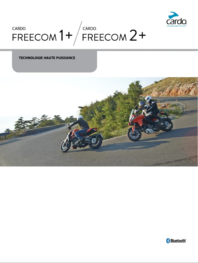 Page 1 de la notice Guide d'installation Cardo Scala Rider Freecom 1 Plus