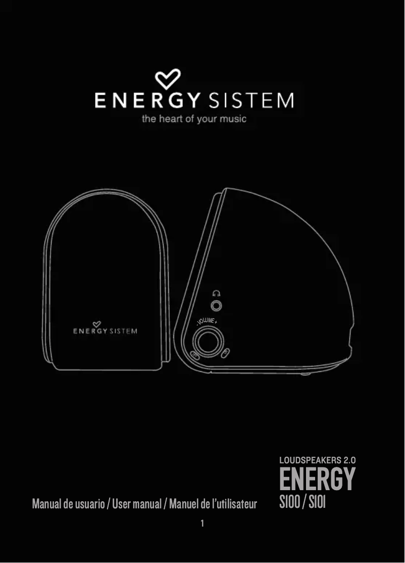 Image de la première page du manuel de l'appareil Energy S101