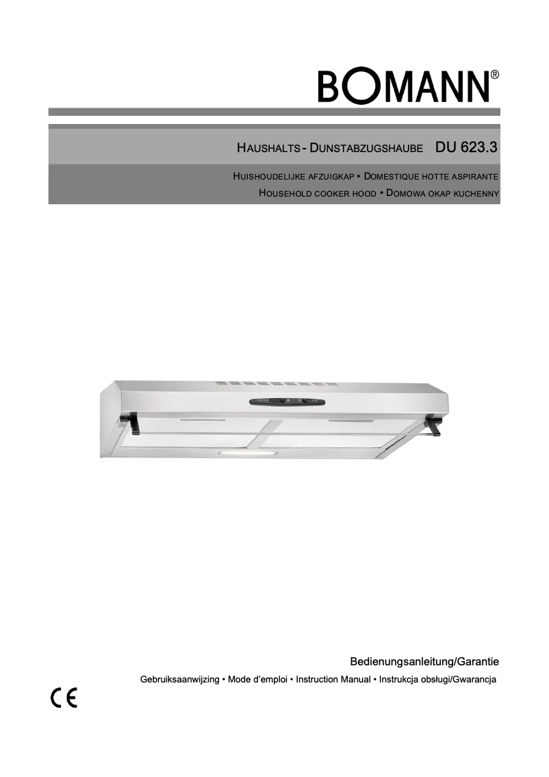 Image de la première page du manuel de l'appareil DU 623.3