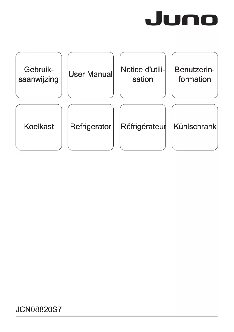 Page 1 de la notice Manuel utilisateur Juno JCN08820S7