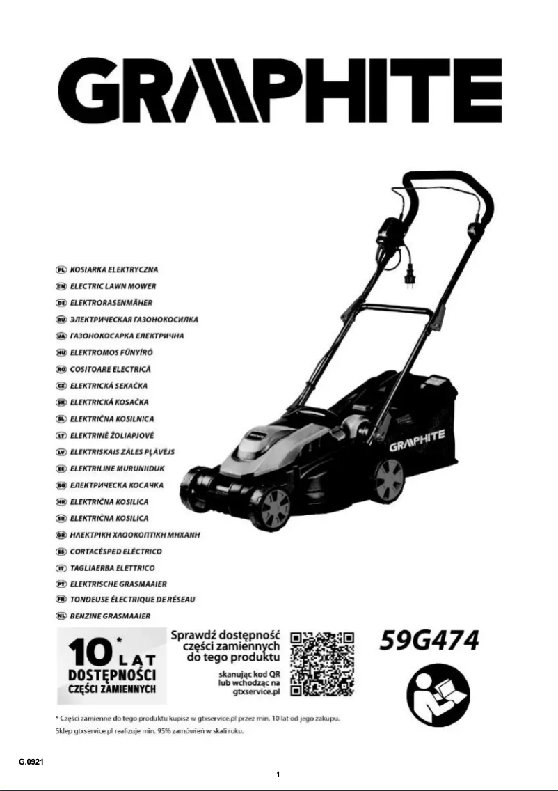 Página 1 del manual Manual de usuario Graphite 59G474