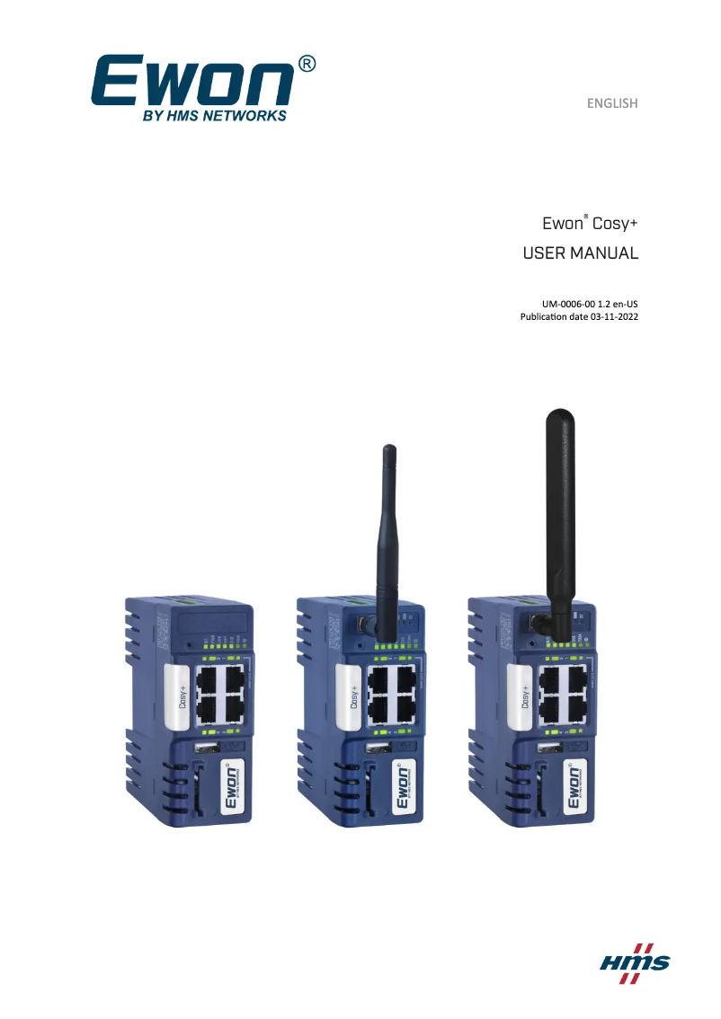 Image de la première page du manuel de l'appareil Cosy+