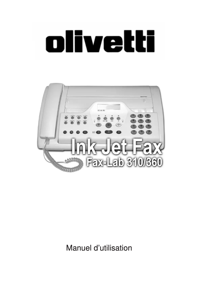 Page 1 de la notice Manuel utilisateur Olivetti Fax-Lab 360 SMS