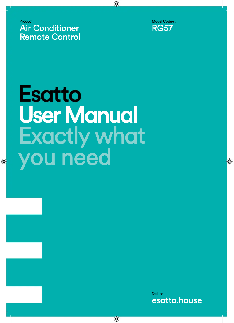 Page n°1 - Manuel utilisateur Esatto EPAC41CPK