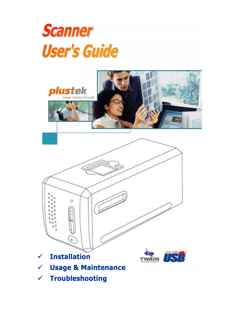 Página 1 del manual Manual de usuario Plustek OpticFilm 7200
