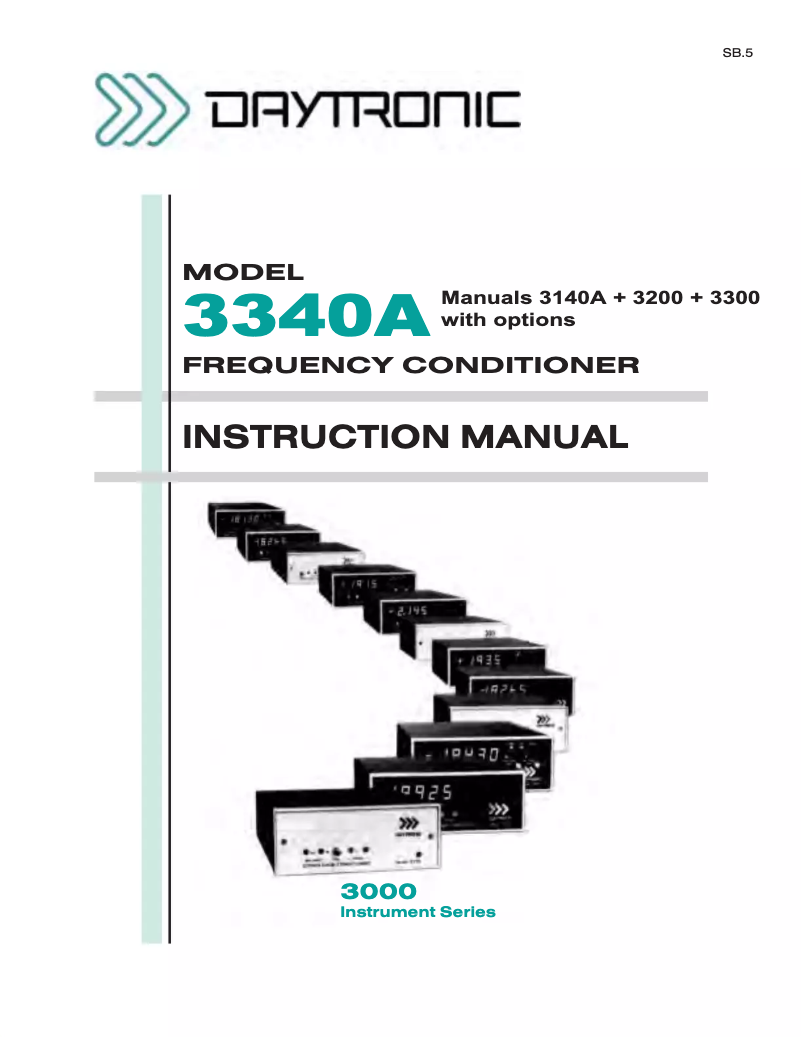 Image de la première page du manuel de l'appareil 3340AR