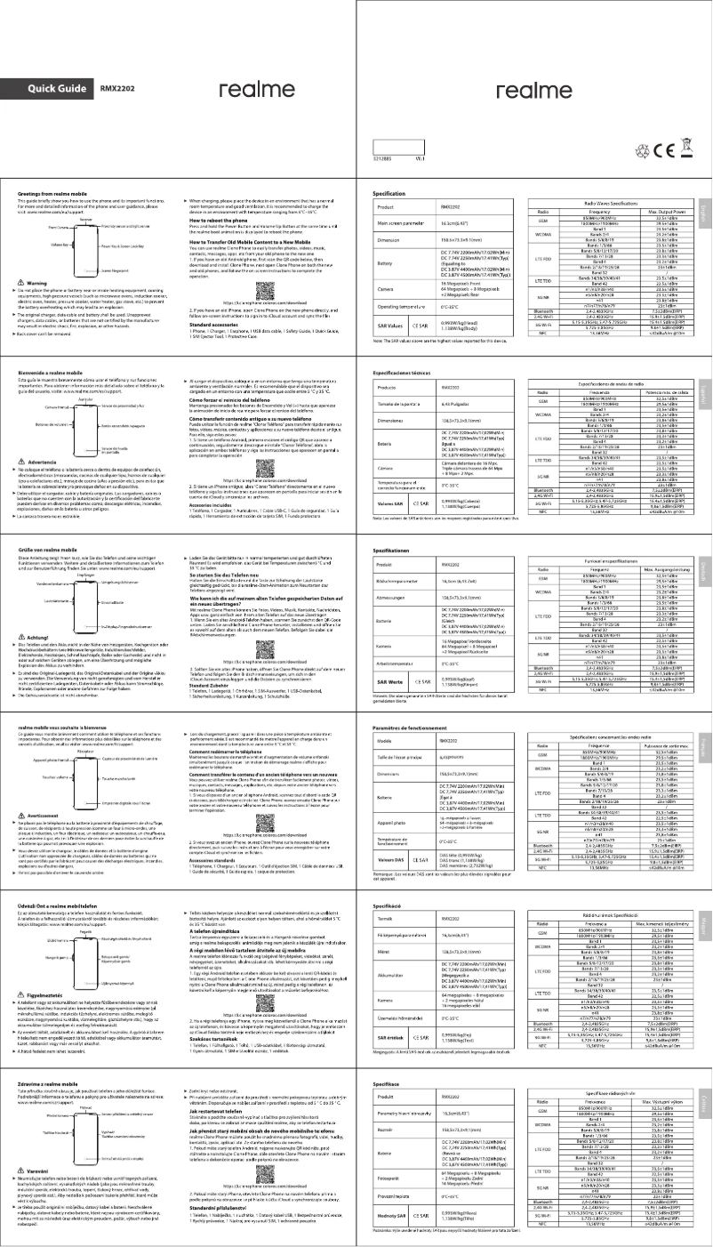 Page n°1 - Manuel utilisateur Realme GT Master Edition