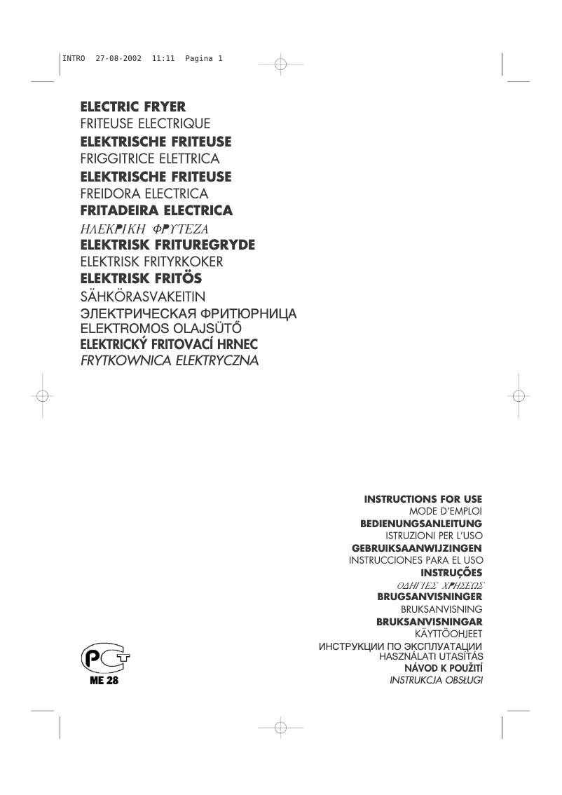 Image de la première page du manuel de l'appareil Total Clean F 26237