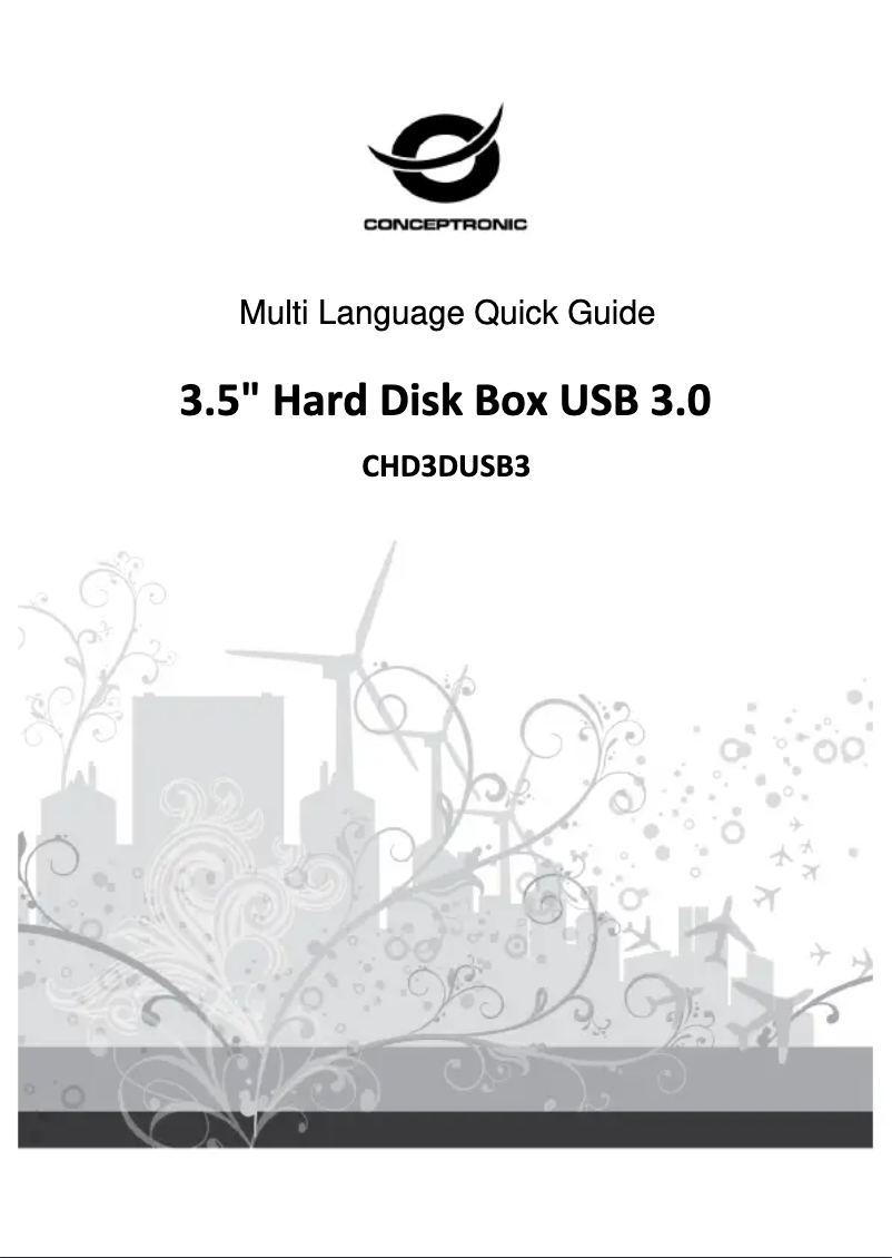 Image de la première page du manuel de l'appareil CHD3DUSB3