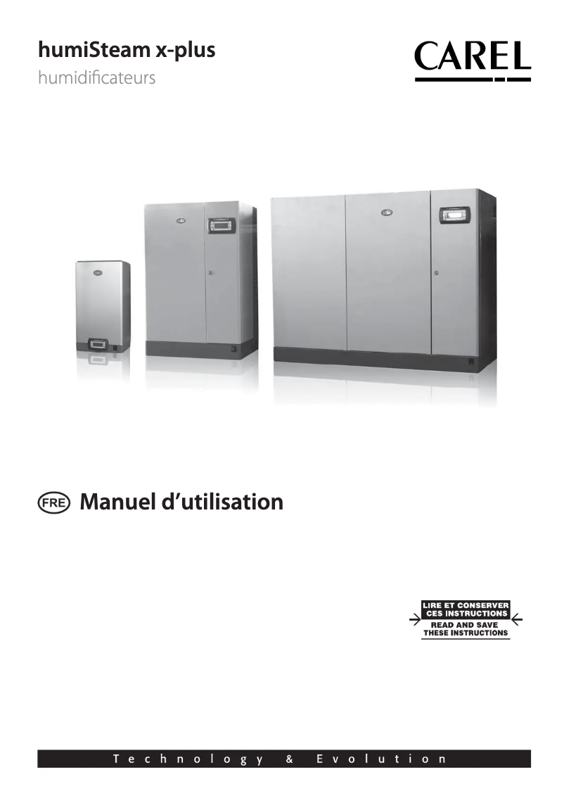 Imagen de la primera página del manual del dispositivo humiSteam x-plus