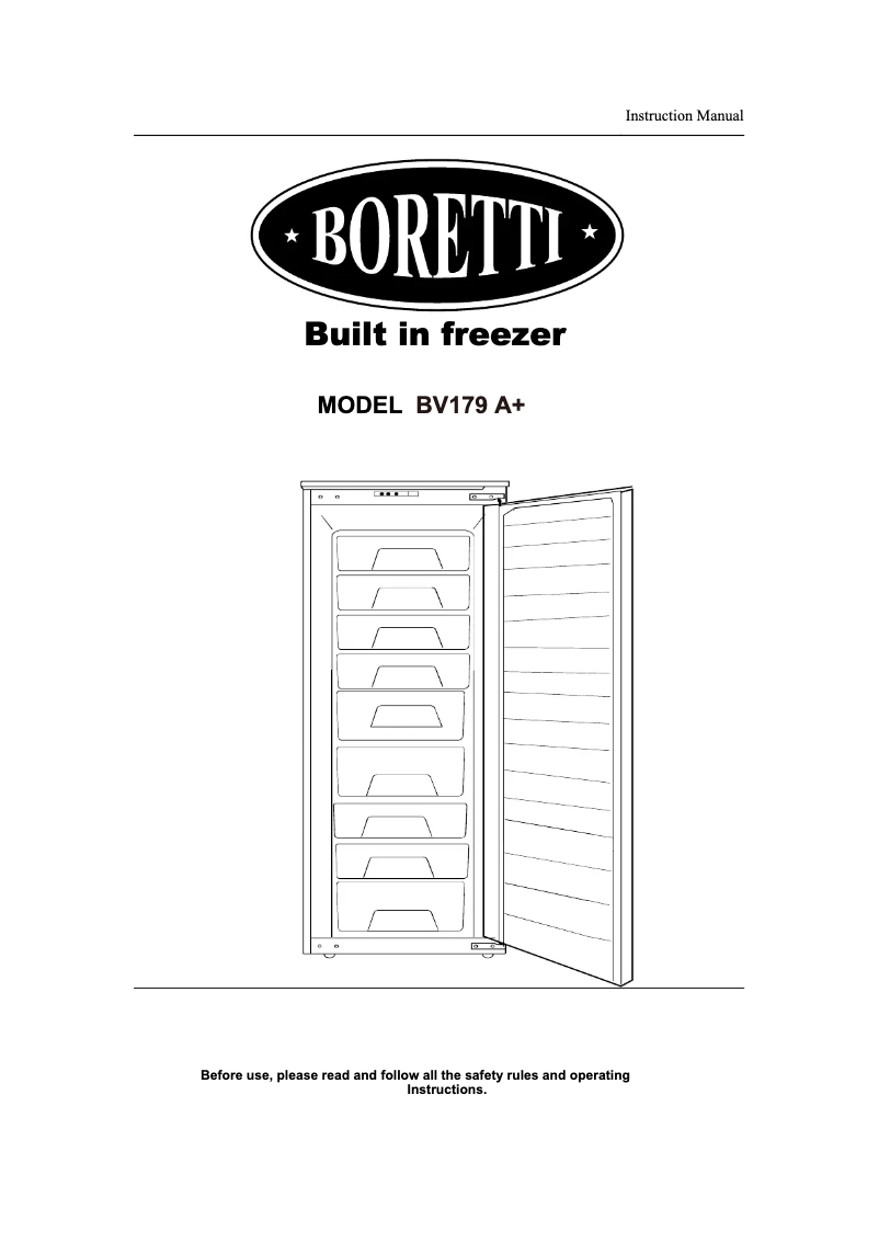 Image de la première page du manuel de l'appareil BV179 A