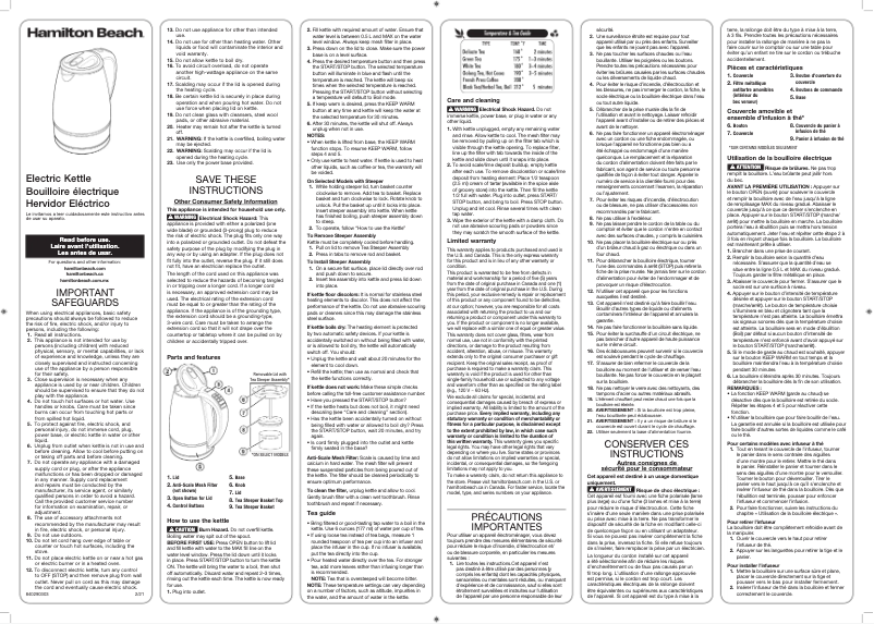 Image de la première page du manuel de l'appareil 40941R