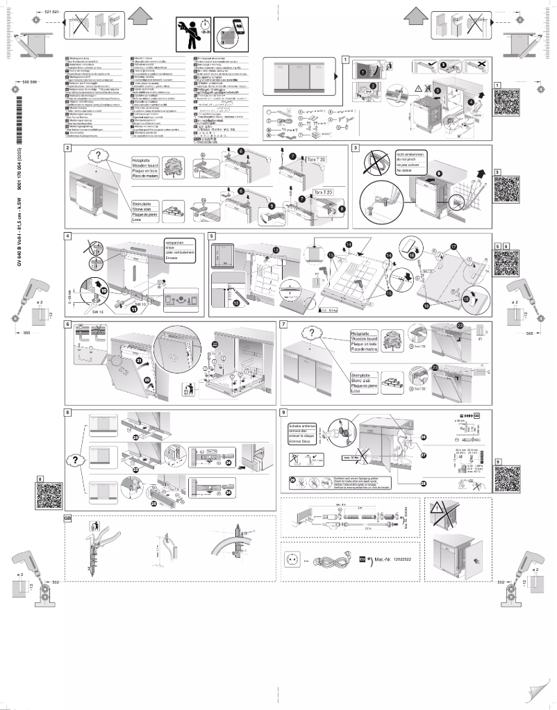 Page n°1 - Instructions / montage Junker JS65X01HVE