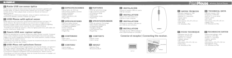 Page n°1 - Manuel utilisateur B-Move Prism