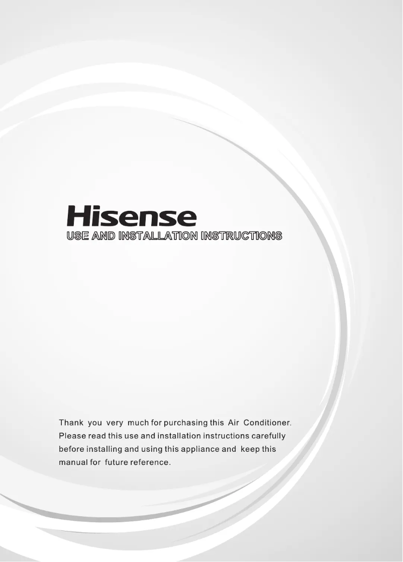 Page 1 de la notice Manuel utilisateur Hisense HAWV24KR